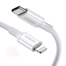 uGreen USB-C to Lightning cable UGREEN US171, 3A, 0.25m (white) kábel és adapter