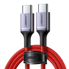 uGreen USB-C- USB-C kábel 1m piros (60186) (UG60186) - Adatkábel kábel és adapter