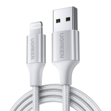 uGreen USB Lightning kábel, 2.4A US199, 2m (ezüst) kábel és adapter
