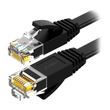 uGreen UTP CAT6 Összekötő Lapos Fekete 30m NW102 kábel és adapter