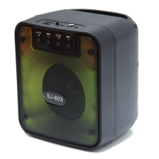 Újhely Vezeték nélküli hordozható Bluetooth hangszóró, LED fényekkel (SJ-603) hordozható hangszóró