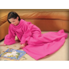 Ujjas takaró, ujjas pléd, rózsaszín