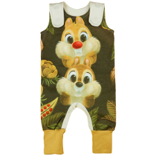  Ujjatlan baba rugdalózó Chip és Dale mintával 2:1-ben méret rugdalózó