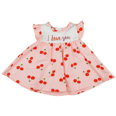  Ujjatlan baba ruha cseresznyés mintával