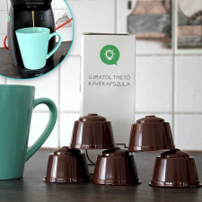  Újratölthető kávékapszula, utántölthető kapszula 5 db konyhai eszköz