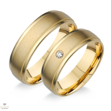 Újvilág Kollekció Arany női karikagyűrű 53-as méret - H640S/N/53-DB gyűrű