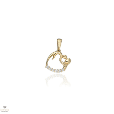 Újvilág Kollekció Arany Ölelő szív medál - 09S139-3-BV_KT medál