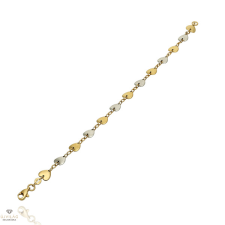 Újvilág Kollekció Arany szív karlánc 18 cm - X3STB214953-YW karkötő