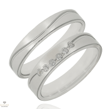 Újvilág Kollekció Ezüst női karikagyűrű 56-os méret - 408/N/56-DB gyűrű