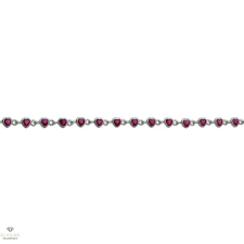 Újvilág Kollekció Ezüst szív karlánc 17 cm - 07118-107 karkötő