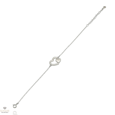 Újvilág Kollekció Ezüst szív karlánc 20 cm - 07118-87 karkötő