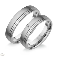 Újvilág Kollekció Fehér arany férfi karikagyűrű 60-as méret - H565/60-DB gyűrű
