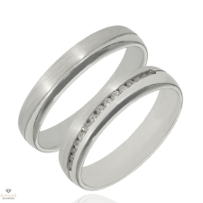 Újvilág Kollekció Fehér arany férfi karikagyűrű 62-es méret - U40154/62-DB gyűrű