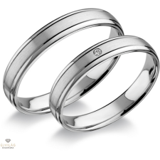 Újvilág Kollekció Fehér arany férfi karikagyűrű 68-as méret - RA418F/68-DB gyűrű