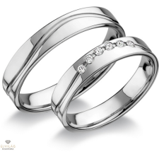 Újvilág Kollekció Fehér arany férfi karikagyűrű 70-es méret - RA408F/70-DB gyűrű