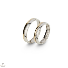 Újvilág Kollekció Fehér arany férfi karikagyűrű 72-es méret - A626/72-DB gyűrű