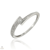 Újvilág Kollekció Fehér arany gyűrű 53-as méret - B44048