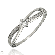 Újvilág Kollekció Fehér arany gyűrű 56-os méret - B54597 gyűrű