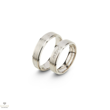 Újvilág Kollekció Fehér arany női karikagyűrű 55-ös méret - R439/N/55-DB gyűrű