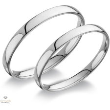 Újvilág Kollekció Fehér arany női karikagyűrű 56-os méret - C25F/N/56-D gyűrű