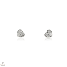 Újvilág Kollekció Fehér arany szív gyerek fülbevaló - 14-834711-16ZIR fülbevaló