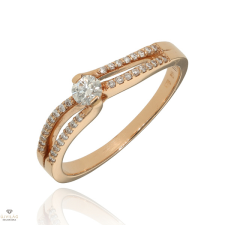 Újvilág Kollekció Rosé arany gyűrű 54-es méret - B23952 gyűrű