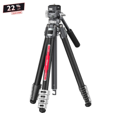 Ulanzi TT09 Video-Go Carbon Fiber Szénszálas Tripod (142cm Állvány) + Fluid-fej tripod