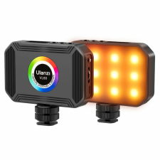 Ulanzi VL60 LED RGB Mini Lámpa - 2500-9000K RGB Színes Kamera fény - 2450mAh stúdió lámpa