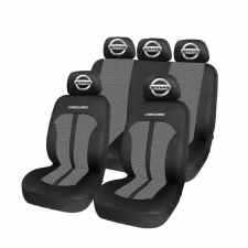  Üléshuzat univerzális Premium Carguard Personalizate cu Nissan – Fekete/Szürke ülésbetét, üléshuzat