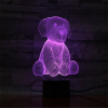  Ülő Kutya 3D led lámpa