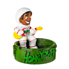  Ülő Rasta ember űrhajós ruhában - kerámia hamutál hamutartó