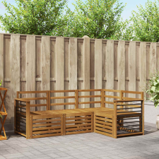  Ülőgarnitúrák 4 pcs Természetes Tömör Akácfa bútor