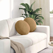  Ülőpárnák 2 pcs Barna Ø 40 x 13 cm Bársony lakástextília