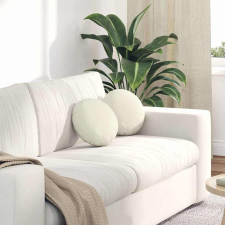  Ülőpárnák 2 pcs Krém Ø 40 x 13 cm Bársony lakástextília