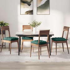  Ülőpárnák 2 pcs Sötétzöld 40 x 40 x 6 cm szövet lakástextília