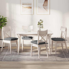 Ülőpárnák 4 pcs Sötétszürke 40 x 40 x 6 cm Mikroszálas lakástextília