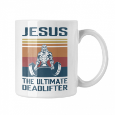  Ultimate Jézus Deadlift - Fehér Bögre bögrék, csészék