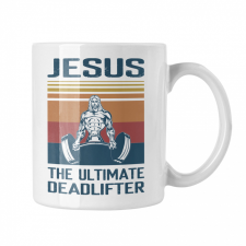 Ultimate Jézus Deadlift - Fehér Bögre bögrék, csészék