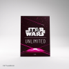 Ultra Pro Gamegenic - Star Wars: Unlimited Art Sleeves - Card Back Magenta 66x91mm - kártya védő fólia