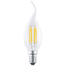 Ultratech LED filament gyertya izzó, hajlított E14 3,8W 470lm 4000K izzó
