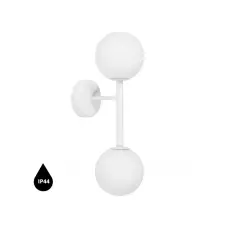 UMMO Lighting Kop  fehér vízvédett fali lámpa (UMM-KPB210S0) G9 2 izzós IP44 világítás