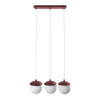 UMMO Lighting Kuul  burgundi függesztett lámpa (UMM-KLA341P0) G9 3 izzós IP20