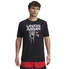 Under Armour M 60/40s Hoops Net Ss T-Shirt 1390188001 Férfi Fekete XS