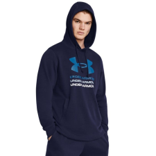 Under Armour Rival Terry Graphic kapucnis pulóver Blue XL férfi pulóver, kardigán