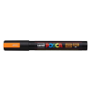 UNI Dekormarker, 1,8-2,5 mm, UNI "Posca PC-5M", fluor narancs