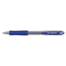 UNI Golyóstoll, 0,25 mm, nyomógombos, UNI "SN-100 Laknock", kék toll
