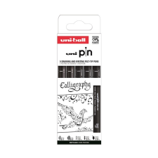 UNI pin calligraphy 5 darabos rajzmarker készlet 2upin5pasp015 filctoll, marker