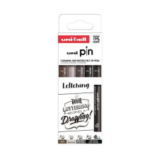 UNI pin lettering 5 darabos rajzmarker készlet 2upin5pasp012 filctoll, marker