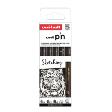 UNI Pin Sketching rajzmarker készlet 5 darabos filctoll, marker