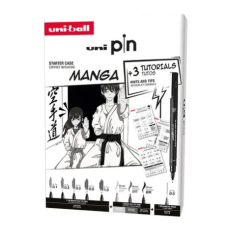 UNI Posca UNI PIN rajzmarker készlet Manga Collection Box filctoll, marker